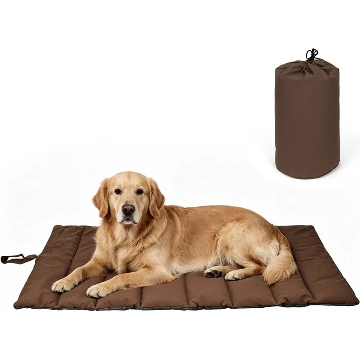 OSTWOLKE Hundematte Wasserdichte Hundematte für Outdoor, Faltbare Hundedecke für Unterwegs, Große Reisedecke für Haustier 110x68 cm