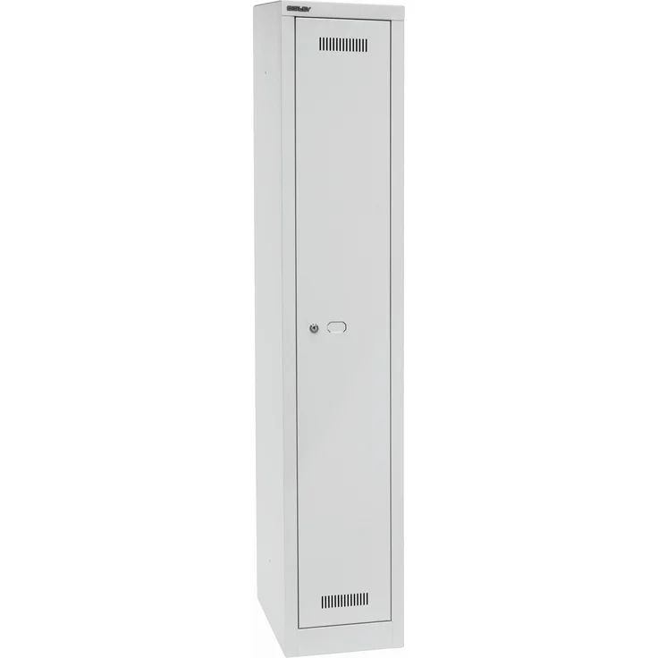 Bisley MonoBloc™ Garderobenschrank, 1 Abteil, 1 Fach, Farbe lichtgrau – Bild 2
