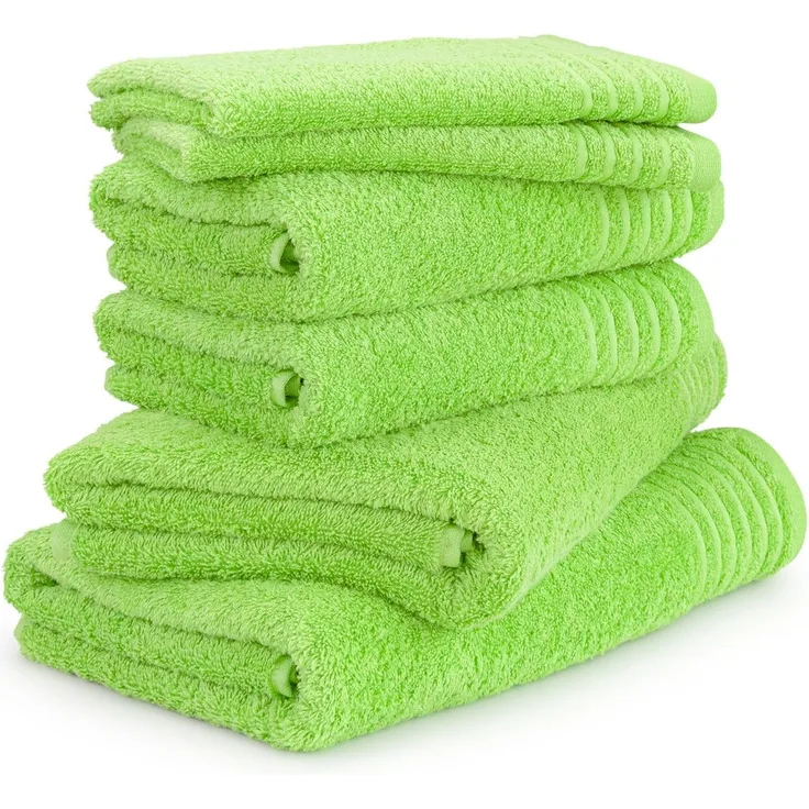 Möve Handtuch Set New Classic, Walkfrottier (Set, 6-St), 2x Gäste-, 2x Hand- und 2x Duschtücher