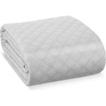 Beautissu Tagesdecke Bettüberwurf Olivia in Steppoptik Hellgrau, 240cm, 220cm