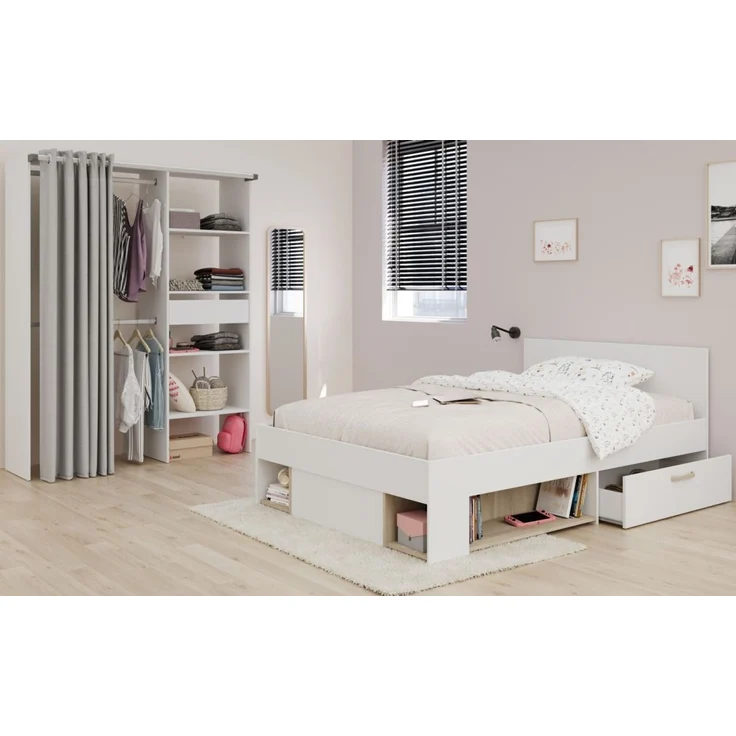Parisot Kinderzimmer und Jugendzimmer Achille in weiß und Eiche Set 2-tlg. – Bild 2