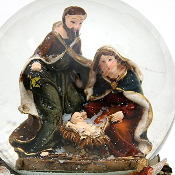 Dekohelden24 Schneekugel Schneekugel, Heilige Familie, mit Sound, Maße H/B/Ø Kugel: ca. 14,5 x (1 St) – Bild 3