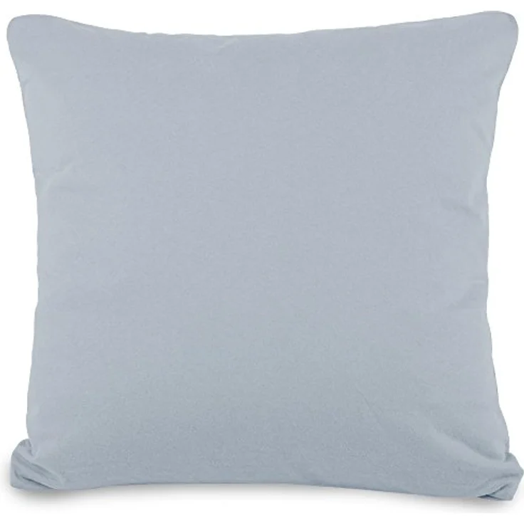 aqua-textil Classic Line Baumwoll Kissenbezug 2er-Set 65x65 Silbergrau Kissen Bezug Reißverschluss Jersey Kissenhülle – Bild 4