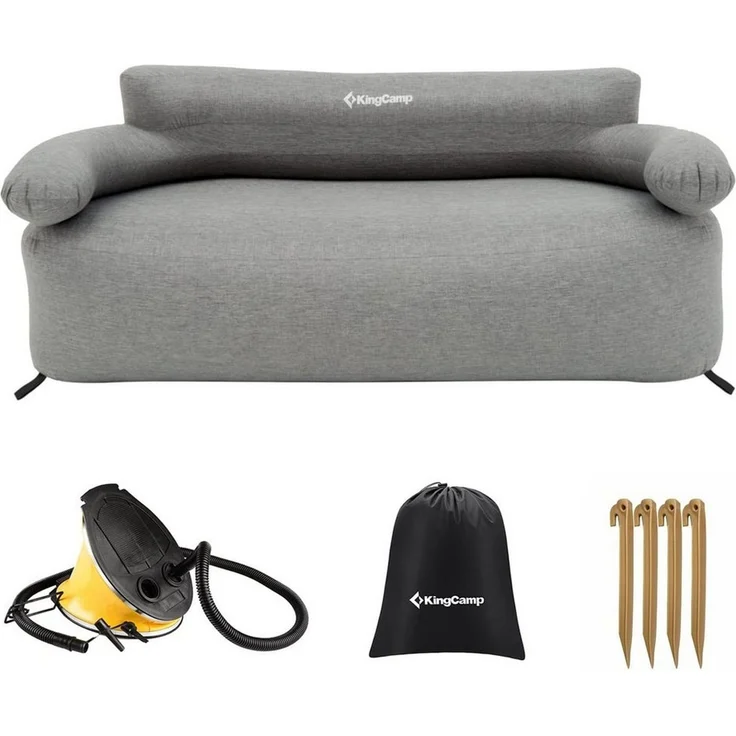 KingCamp Campingstuhl Camping Couch Air Sofa Granit Lounge - Outdoor Luf – Bild 1