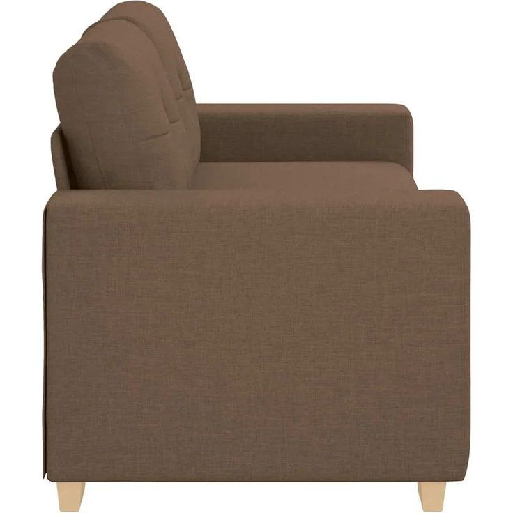vidaXL Loveseat-Sofa Braun 180x77x82 cm Stoff 4105082 – Bild 5