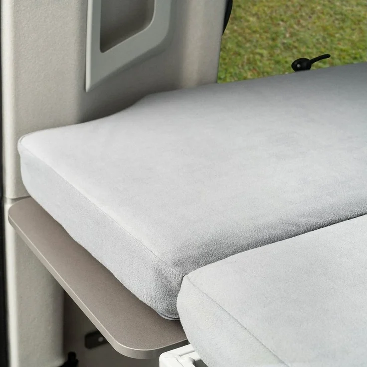 BLACK FOREST FOX Spannbettlaken VW Grand California 680 Heckbett 3 tlg. Schonbezug Cuddly Full Cover, Polyester, Gummizug: ohne, (3 Stück), YKK-Reißverschluss,3D Air Mesh – Bild 2