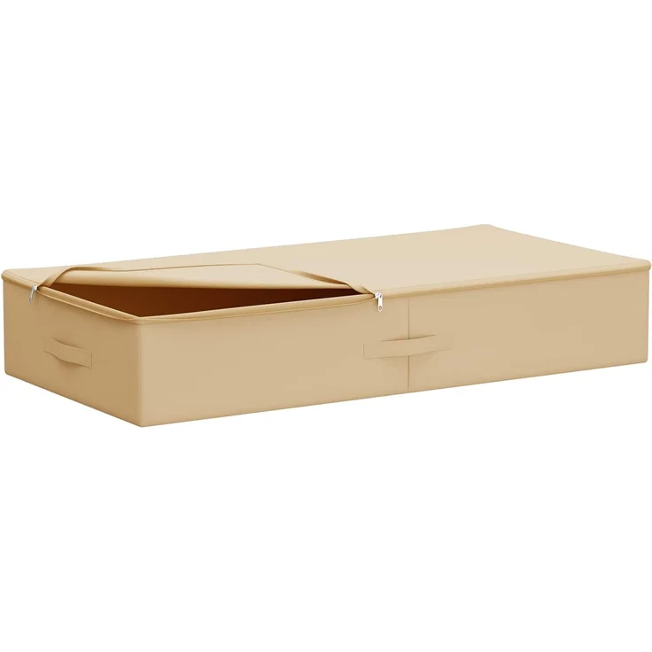 vidaXL Aufbewahrungsbox 6 stk. Vliesstoff 100 x 50 x 18 cm 90 l Creme 42024621 – Bild 2