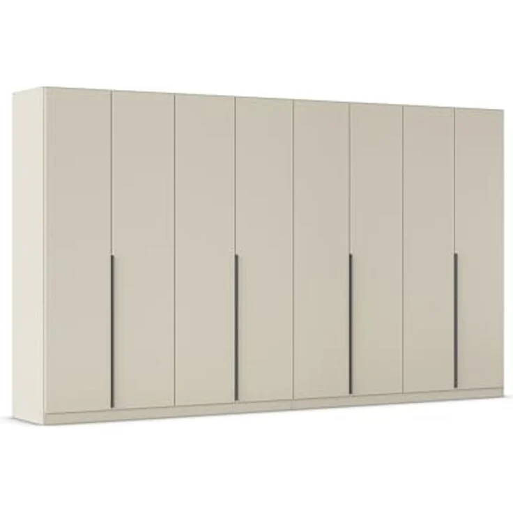 Rauch Möbel Alabama, Kleiderschrank für Schlafzimmer, Kinderzimmer, Wohnzimmer, Garderobe, Flur, 8-türig, mit Zubehör Basic, Farbe Beige, Breite 360 cm – Bild 1