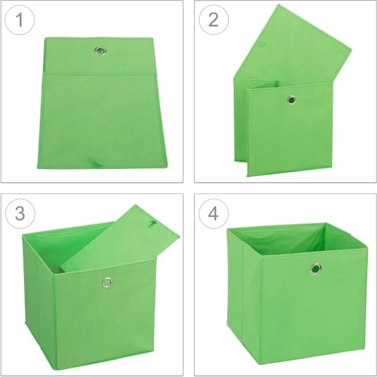 Aufbewahrungsbox Stoff im 2er Set – Bild 6