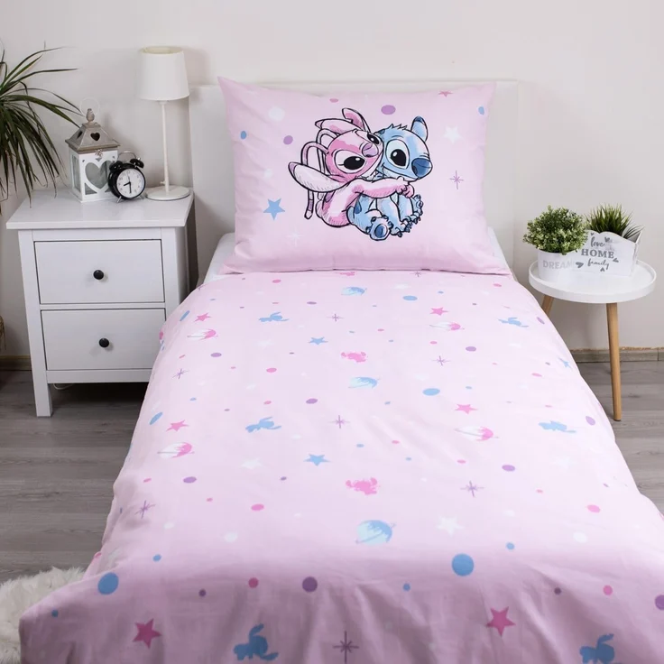 Disney Lilo & Stitch Bettwäsche Baumwolle 140x200 + 70x90 cm, Reißverschluss – Bild 3