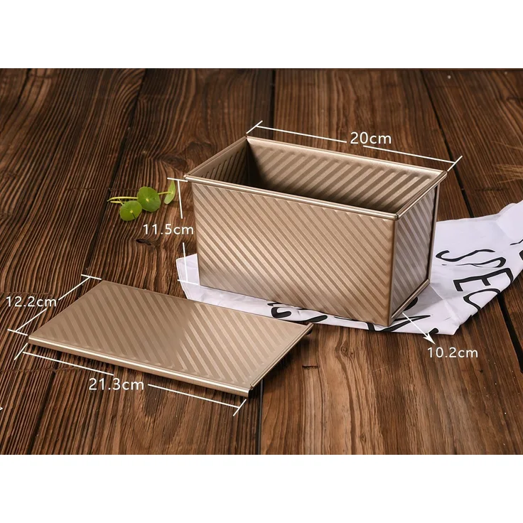 FOUORTUNATE-BEE Brotbackform Antihaft-Brotbackform mit Deckel – Ideal für Toast und Kuchen, Praktische Toast- und Kuchenform für gleichmäßiges Backen zu Hause