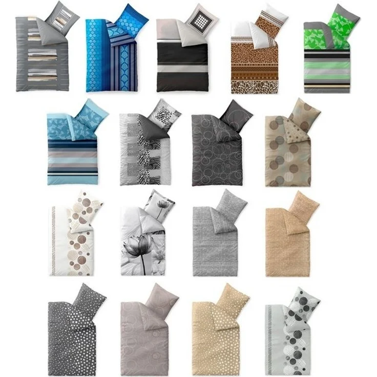 aqua-textil Bettwäsche Trend Bettgarnitur Renforcé Reißverschluss 135x200 cm Ciara, Baumwolle, 2 teilig – Bild 4