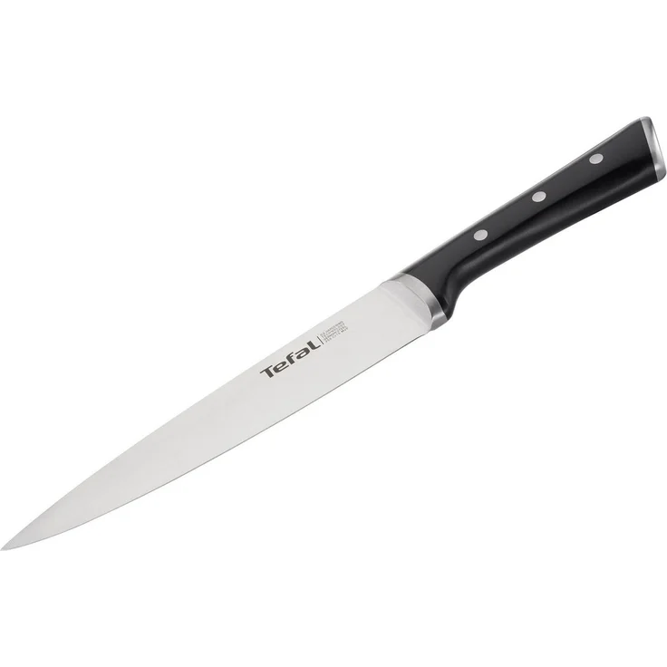 Tefal 'K23207 Ice Force' Fleisch und Schinkenmesser, Edelstahl schwarz, 20 cm – Bild 1