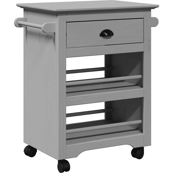 vidaXL Küchenwagen BODO Grau 67,5x45x80 cm 4016880 – Bild 1
