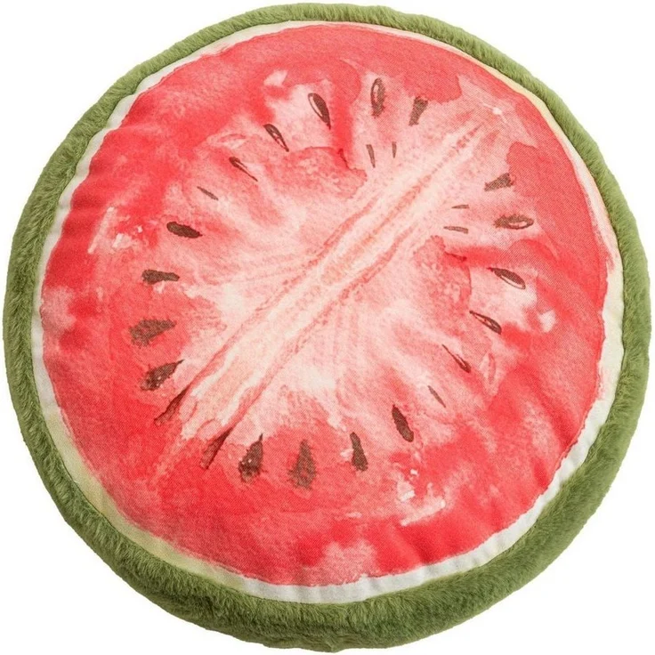 Magma Heimtex Dekokissen FRUITY, Ø 36 cm, Grün, Polyester, Fellimitat, waschbar – Bild 5