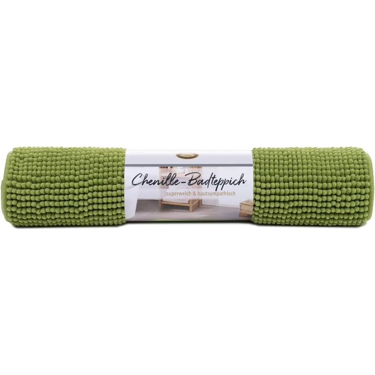 Gözze Badematte Chenille, Höhe 15 mm, rutschhemmend beschichtet, fußbodenheizungsgeeignet, Polyester, rechteckig, Badteppich, Uni Farben, besonders weich durch Microfaser, waschbar – Bild 7