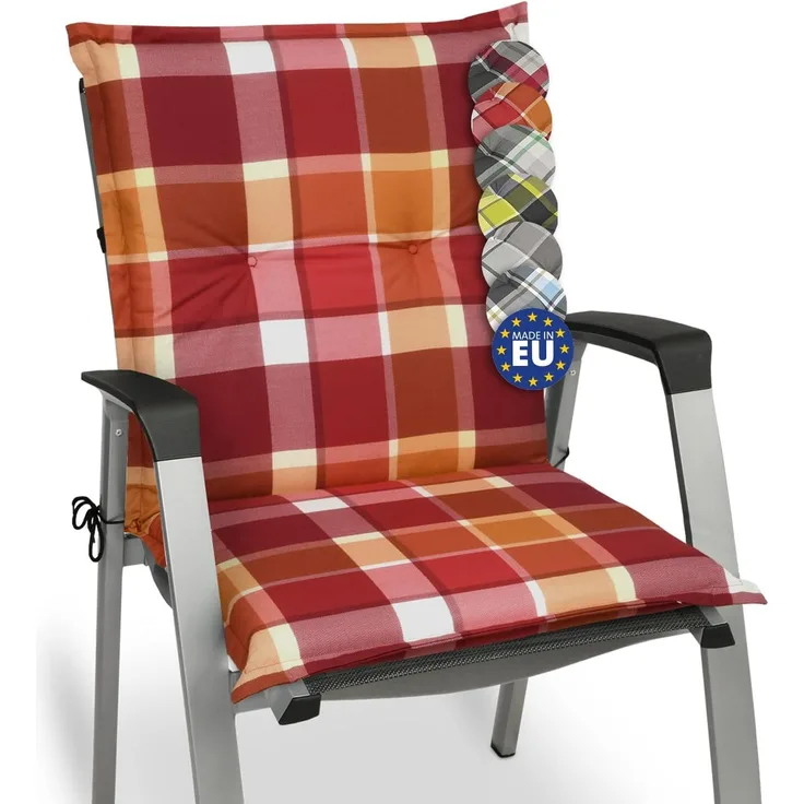 Beautissu Sunny Niederlehner Auflage 100 x 50 x 6 cm Rot