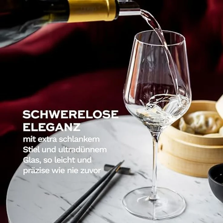 Stölzle Lausitz STARLIGHT Weißweinkelch 410 ml 6er Set – Bild 5