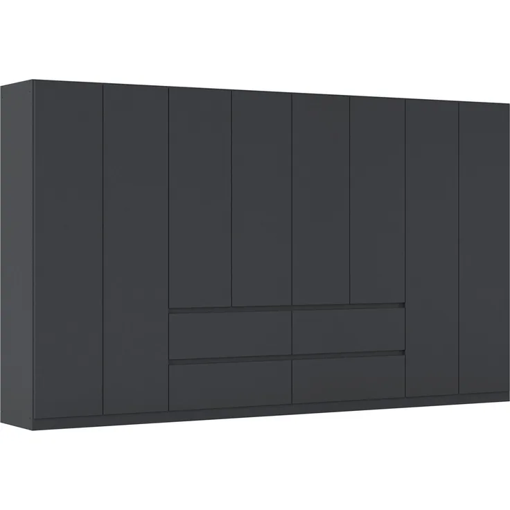 rauch Kleiderschrank Mehrzweckschrank Aktenschrank Mietswohnung Garderobe MAINZ 360cm breit (3 verschiedene Ausstattungen BASIC/CLASSIC/PREMIUM (inkl. SOFT-CLOSE) grifflose Front, Außentüren mit Push-to-Open Funktion MADE IN GERMANY