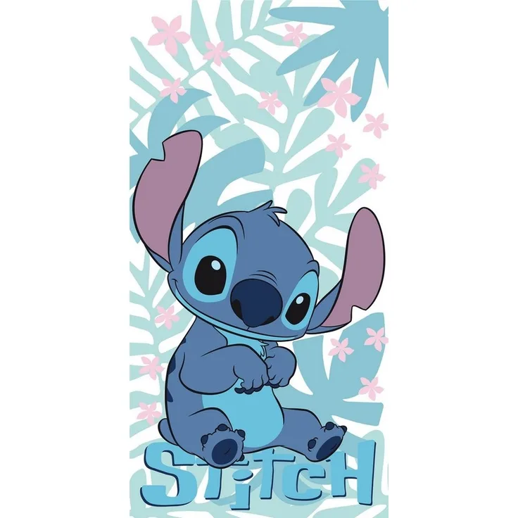 Lilo & Stitch Badetuch Disney Lilo & Stitch weiches Badetuch Größe: 70x140cm 100% Baumwolle, (1-St)