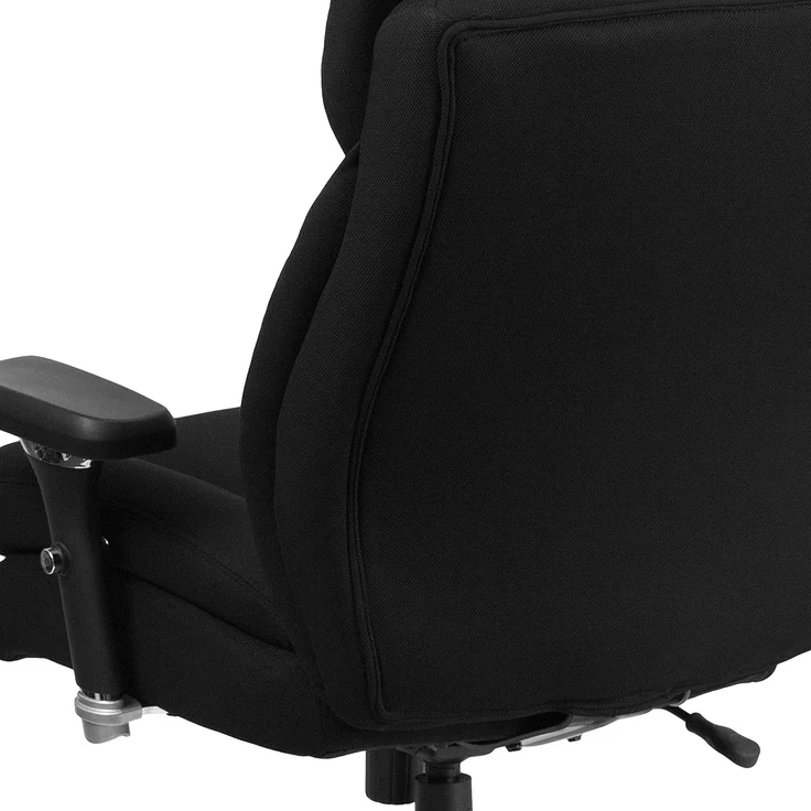 Flash Furniture Hercules Serie 24/7 Bürostuhl für intensiven Gebrauch, groß und hoch, 180 kg, schwarzer Stoff, ergonomischer Chefsessel mit Lendenknauf – Bild 9