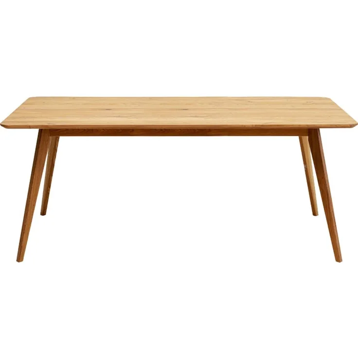 Kare Design Tisch Memo, Braun, 4-6 Personen, FSC zertifiziert, Massivholz, 300kg max. belastbarkeit, Skandi-Design, Hochwertig, Zeitlos, Holztisch, Esszimmertisch, Eichenholz, 75 x 180 x 90 cm (HxBxT)