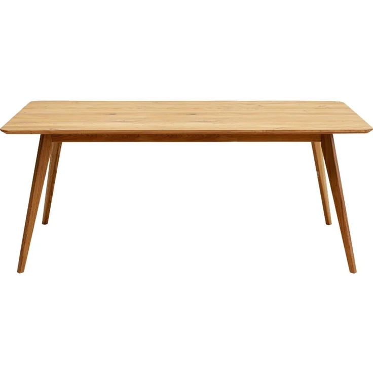 Kare Design Tisch Memo, Braun, 4-6 Personen, FSC zertifiziert, Massivholz, 300kg max. belastbarkeit, Skandi-Design, Hochwertig, Zeitlos, Holztisch, Esszimmertisch, Eichenholz, 75 x 180 x 90 cm (HxBxT)