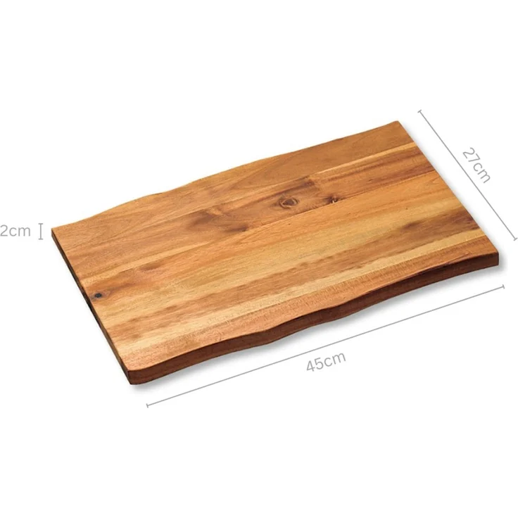 Schneide- & Servierbrett - Akazienholz - 45 x 27cm – Bild 2