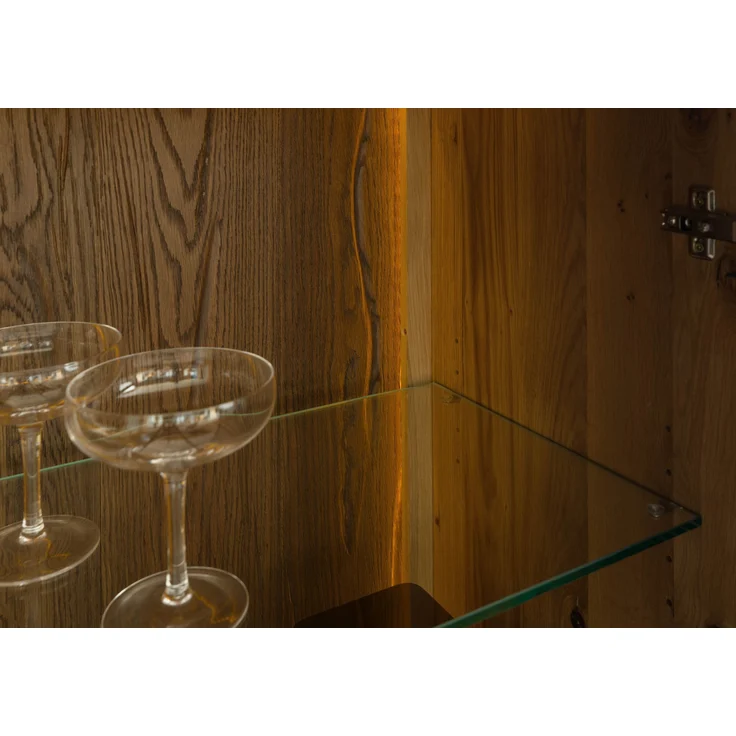 Highboard Eiche 110x45x144 natur geölt ROTTERDAM #100 – Bild 7