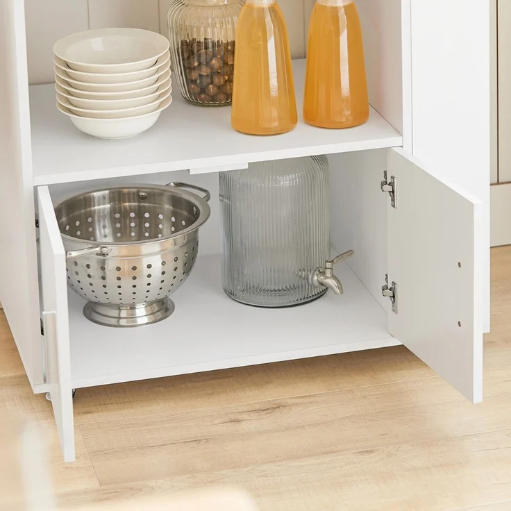 SoBuy FKW113-WN Küchenwagen, Spanplatte, Melamin, Weiß, 82 x 88 x 46 cm – Bild 8