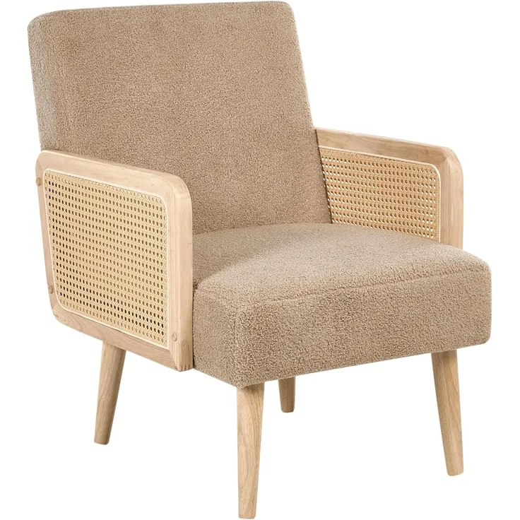 Sessel HOJBY Bouclé Beige