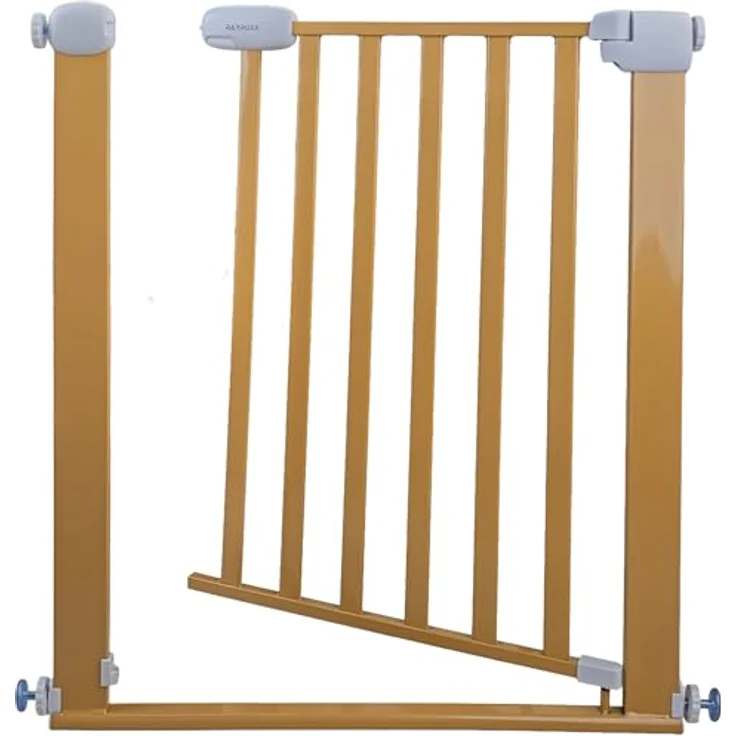 Absperrgitter Treppenschutzgitter beige für 89-99cm Durchgang 77cm Hoch – Bild 4
