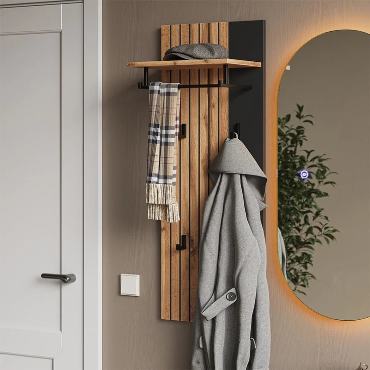 Wandgarderobe Amber Eiche Wotan 43 x 110 cm Vicco – Bild 5