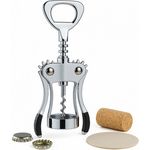 Koopman Korkenzieher Flaschenöffner Hebelkorkenzieher Kapselheber Weinflaschenöffner, (1 tlg), 19cm, Inkl. Flaschenöffner, Silberfarbend, Metall, Korken