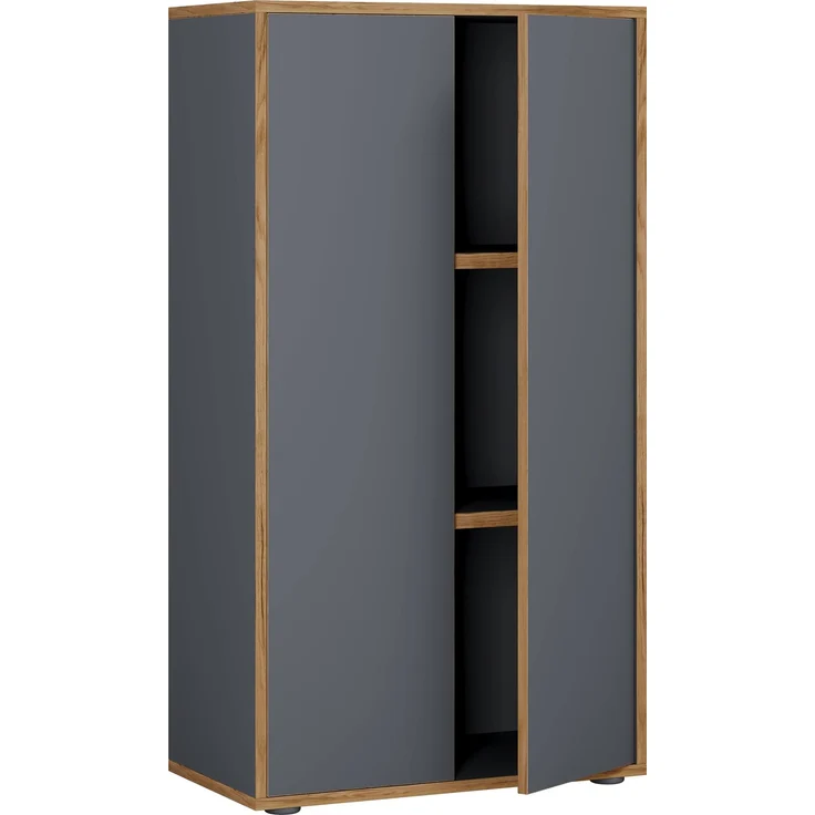 VCM Büroschrank Salia 920727 Anthrazit H. 110 x B. 60 x T. 33 cm – Bild 2