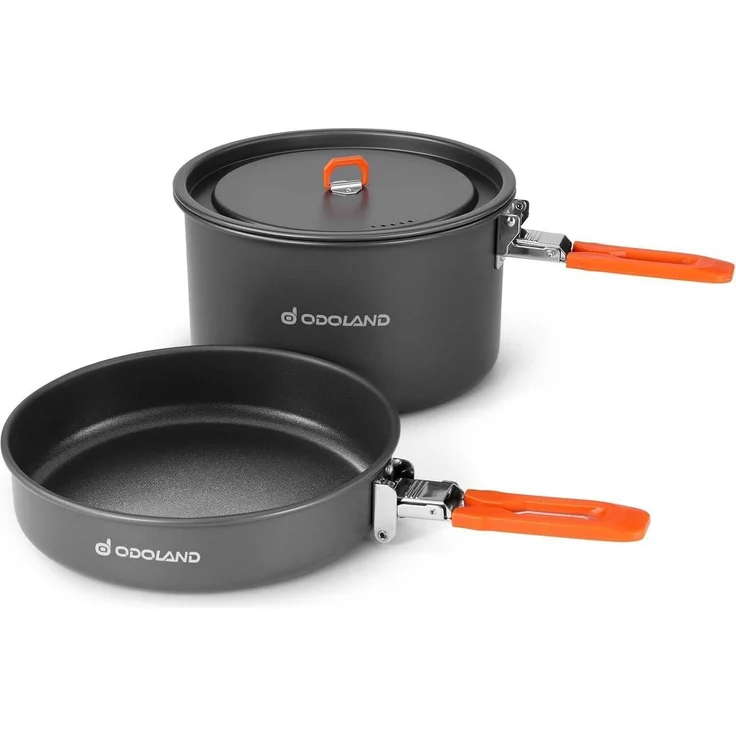 Kochgeschirr Camping Set Topf Bratpfanne Outdoor Für 1-2 personen – Bild 1