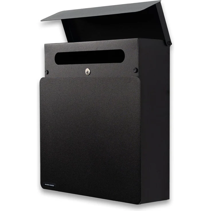 Spinder Design Briefkasten Inbox Schwarz – Bild 3