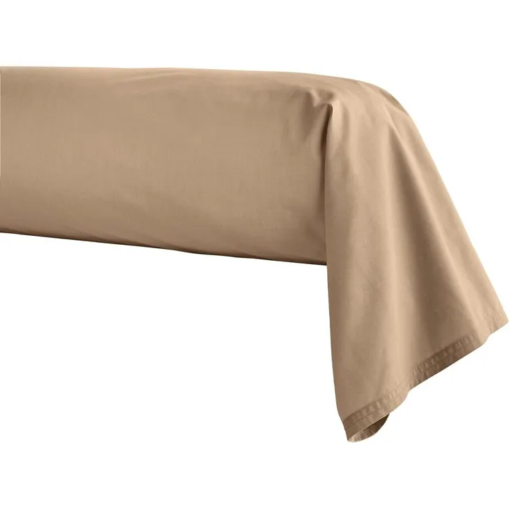 ESSIX Bezug für Nackenrolle aus Baumwollperkal, Première, Dune, 43 x 230 cm