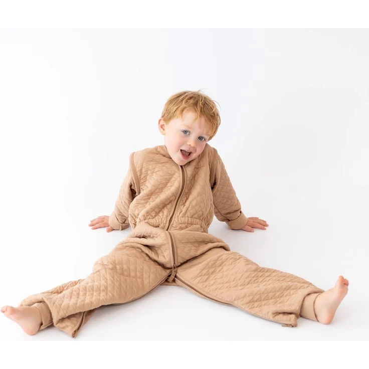 BEMINI Schlafsack 24-36 Monate Pady Quilted Jersey tog 1.5 Beige – Bild 6