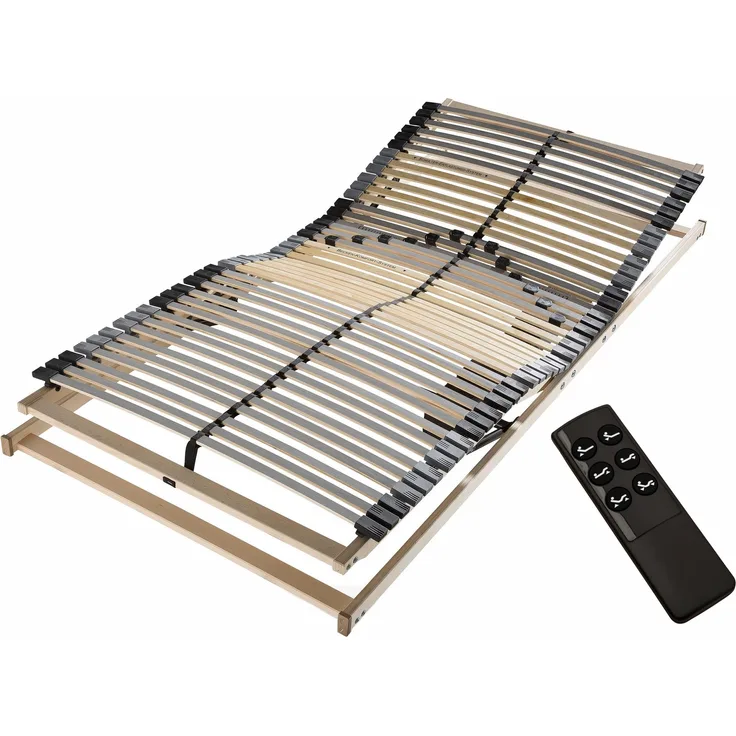 Lattenrost mit Motor Flex Motor Funk, Beco, Kopfteil motorisch verstellbar, Fußteil motorisch verstellbar, mit Funk-Fernbedienung, erhältlich in 90x200 cm und weiteren Größen