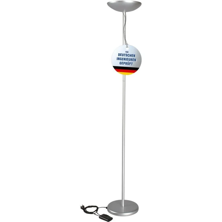 MAUL Halogen-Deckenfluter MAULsky, dimmbar, silber – Bild 1