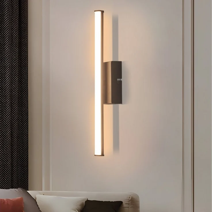 Nettlife LED Wandleuchte Schwarz Modern 6W 3000K Warmweiß für Flur, LED fest integriert, Warmweiß, Wandlicht für Wohnzimmer Schlafzimmer Küche – Bild 5
