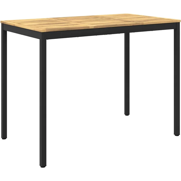 vidaXL Gartenbar-Tisch NAARDEN Weiß gewaschen und Schwarz 901782 – Bild 2