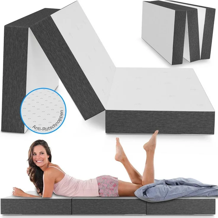 Klappmatratze mit 4 cm Visko, Bestschlaf, 200x90cm, 200x140cm, versch. Größen