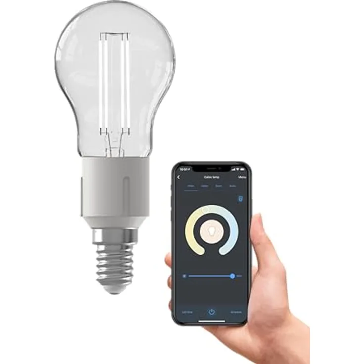 CALEX Smart LED Lampe E14 Filament warmweiß, dimmbar, WLAN App- & Sprachsteuerung, 450 Lumen