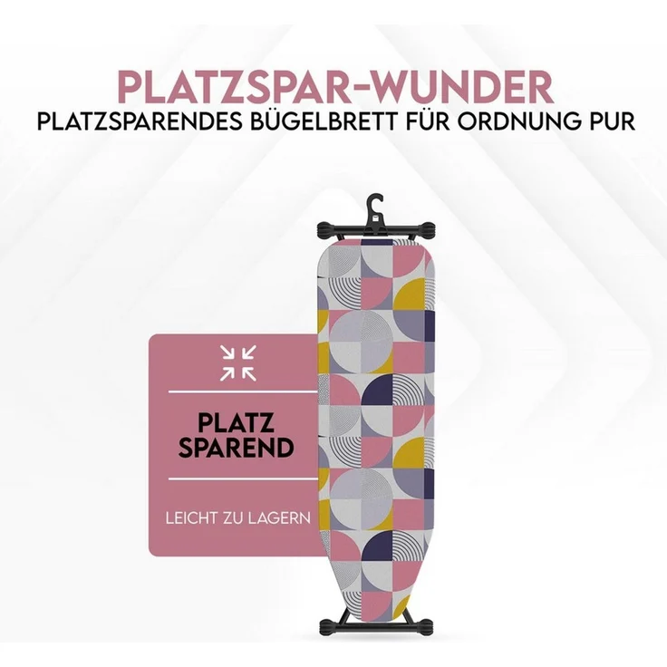 hausleben Bügelbrett Bügeltisch, Bügelpress Ironing Board, Bügelbrett klappbar, Robuste und rutschfeste Beine, höhenverstellbar – Bild 3
