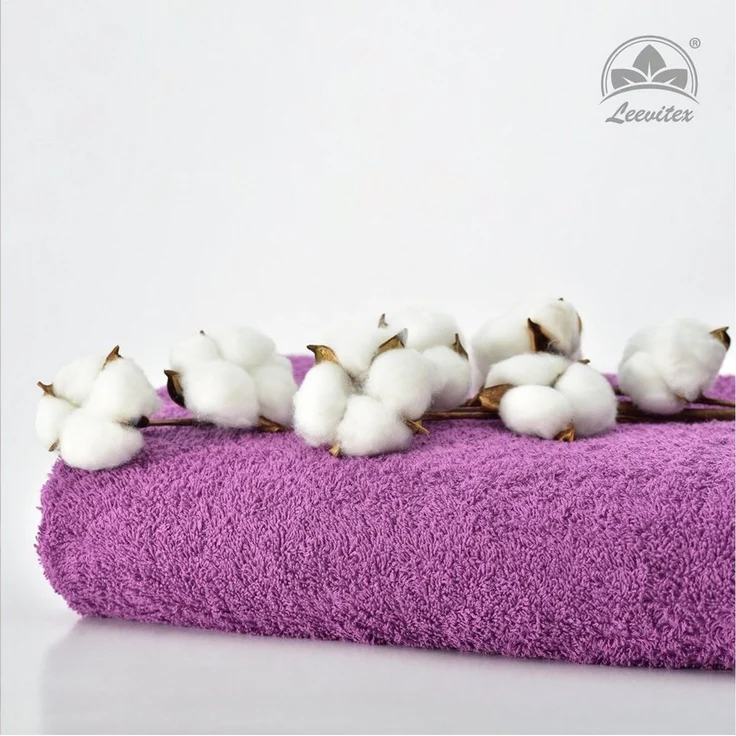 leevitex® Saunatuch, 80x200 cm, 100% Baumwolle, saugstark und fusselfrei, Frottee (Set, 2-St), OEKO-TEX® STANDARD 100 zertifiziert, gestreifte Bordüre – Bild 4