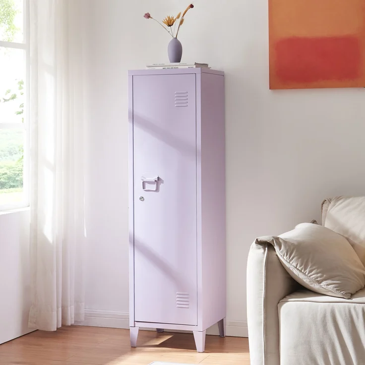 Einzelspind Kurikka 137x38x38 cm Lila [en. casa] – Bild 3