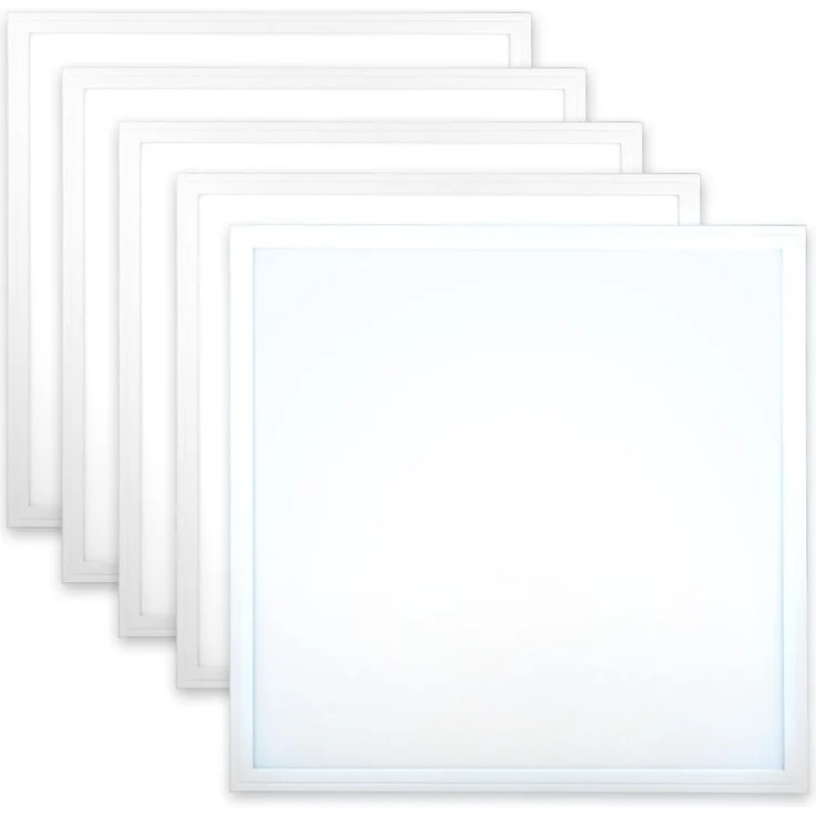 5x LED Panel 62x62 Neutralweiß 5000K 36W 4320lm Slim Alu PLs3.0 – Bild 1