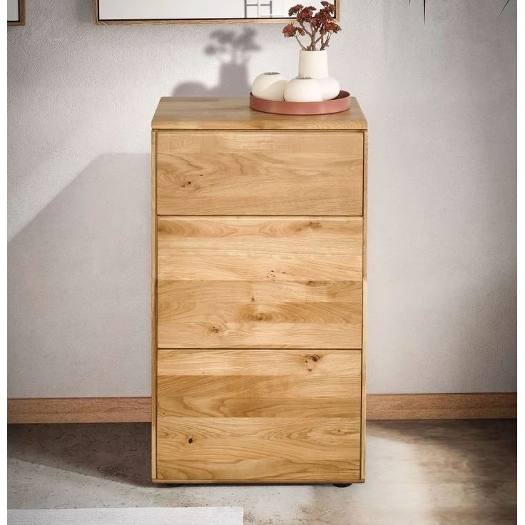 Kommode 51x91cm "Messina" Wildeiche massiv – Bild 3